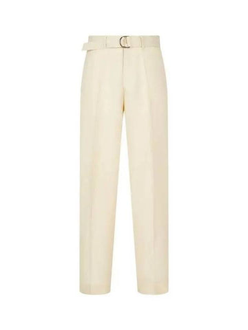 Belted Linen Criss Pants Beige - PAUL SMITH - BALAAN 1