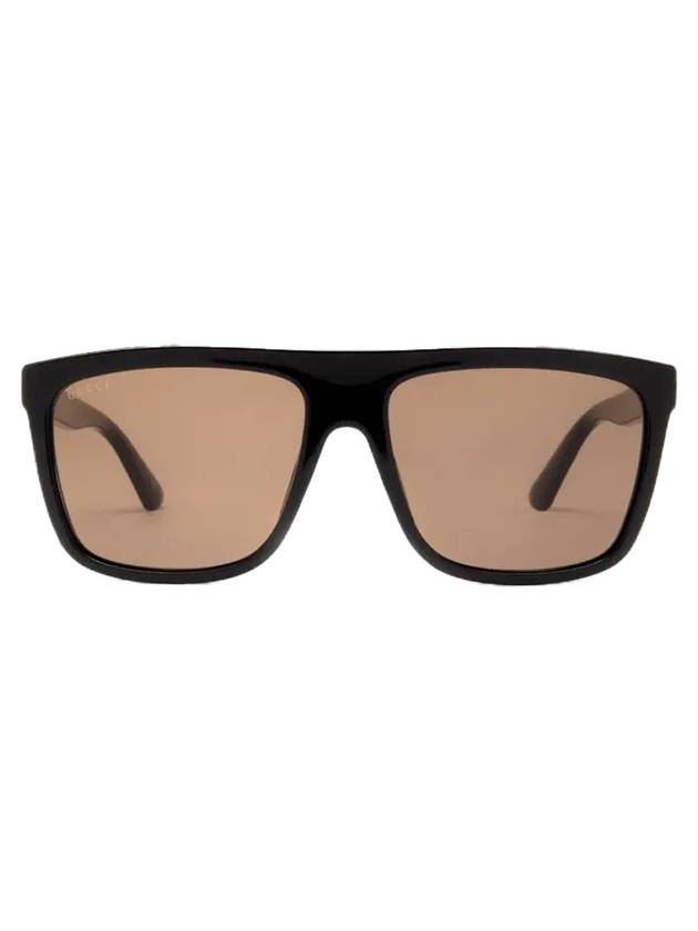 Eyewear Logo Square Frame Sunglasses Brown - GUCCI - BALAAN 1