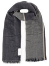 Cashmere Silk Muffler Navy - BRUNELLO CUCINELLI - BALAAN 2