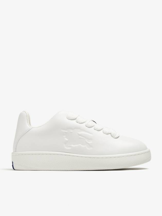 Leather Box Low-Top Sneakers White - BURBERRY - BALAAN 2