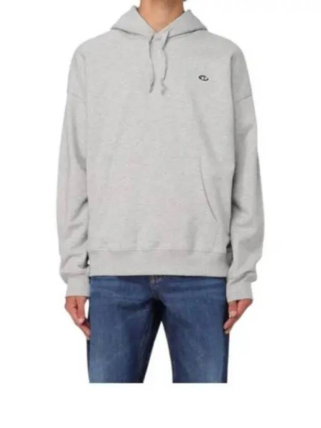 S Rob Doval PJ Oval D Patch Hoodie Grey - DIESEL - BALAAN 2