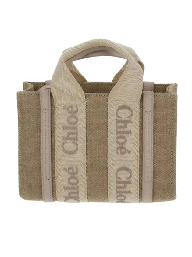 Woody Mini Tote Bag Beige - CHLOE - BALAAN 1