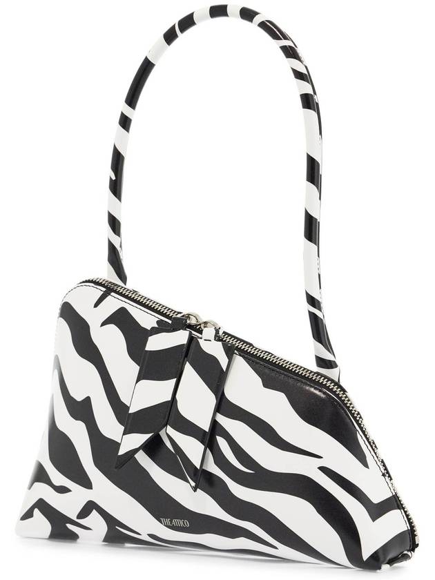 borsa a spalla triangolare animalier bianco e nero - THE ATTICO - BALAAN 3