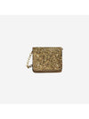 Glitter Micro Chain Link Leather Half Wallet Gold - MAISON MARGIELA - BALAAN 1