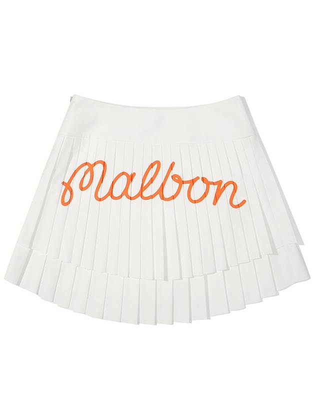 Two step pleated skirt IVORY WOMAN - MALBON GOLF - BALAAN 2