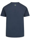 Tricromia One Print Garment Dyed Cotton Jersey Short Sleeve T-Shirt Navy - STONE ISLAND - BALAAN 4