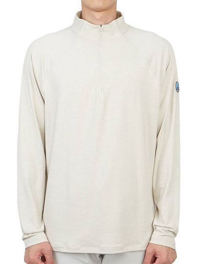 Luxe Half Zip Long Sleeve T-Shirt Grey - G/FORE - BALAAN 2