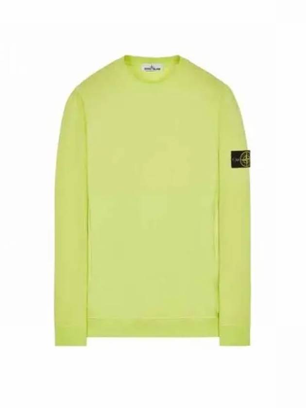 Waffen Patch Cotton Stretch Fleece Sweatshirt Lemon - STONE ISLAND - BALAAN 2