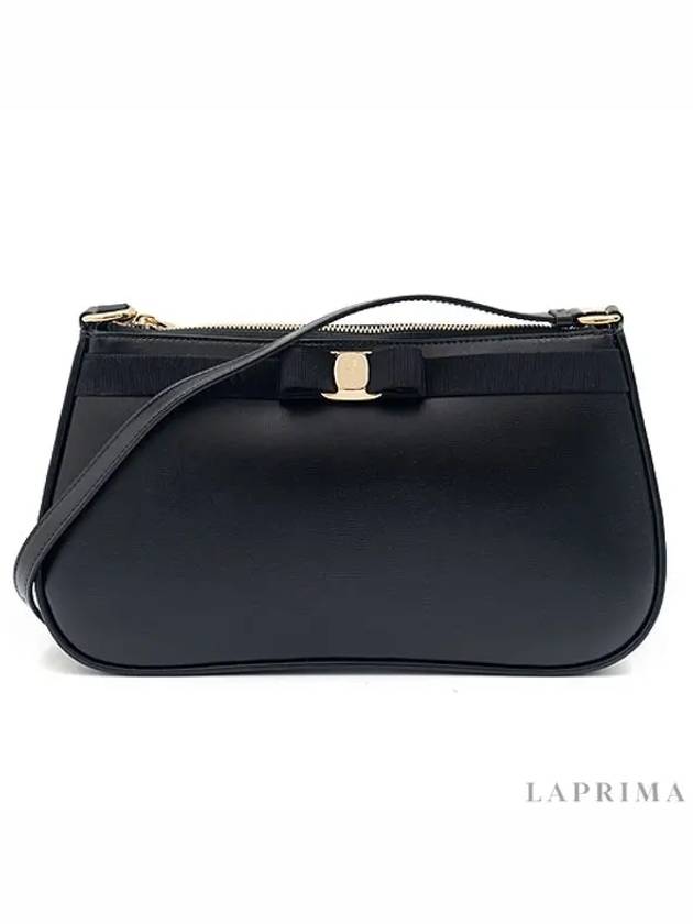 Vara Bow Shoulder Bag Black - SALVATORE FERRAGAMO - BALAAN 5