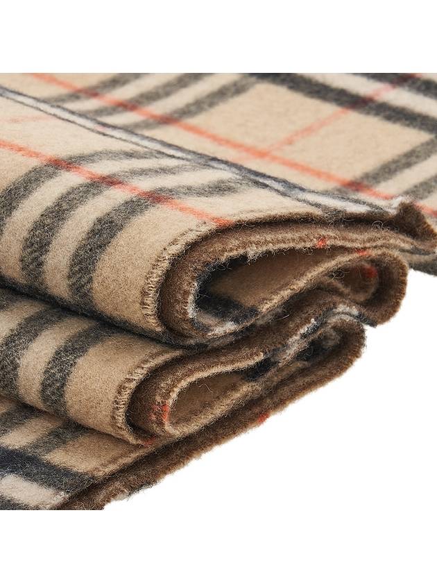 Check Reversible Cashmere Scarf Brown Sand - BURBERRY - BALAAN 6