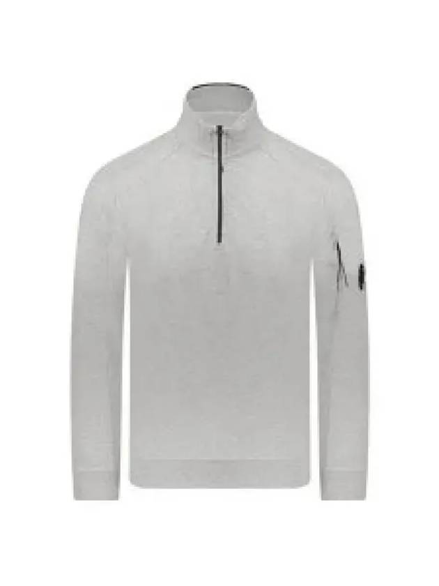 Light Fleece Half Zip-Up Sweatshirt Grey - CP COMPANY - BALAAN 2