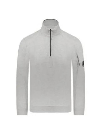 Light Fleece Half Zip-Up Sweatshirt Grey - CP COMPANY - BALAAN 2