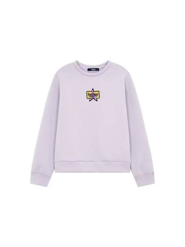 Women s Logo Patch Point Sweatshirt Light Purple 270075 - HERNO - BALAAN 1