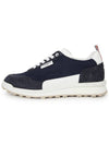 Eco Trainer Nylon Low Top Sneakers Blue - THOM BROWNE - BALAAN 4