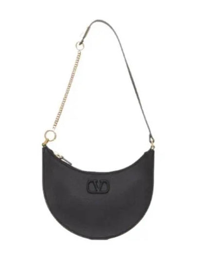 V Logo Signature Small Shoulder Bag Black - VALENTINO - BALAAN 2