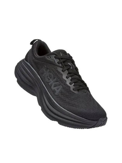 Bondi 8 Wide Low Top Sneakers Black - HOKA ONE ONE - BALAAN 2