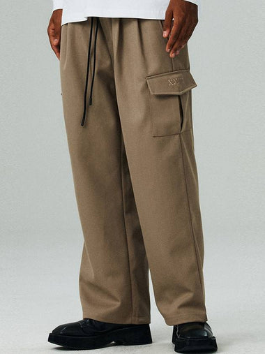 2 Tuck Wide Cargo Pants Beige - LMN3011 - BALAAN 1