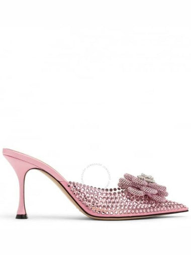 Mach & Mach Carrie 85 Crystal Flower PVC Mules, Brand Size 36 ( US Size 6 ) - MACH & MACH - BALAAN 1