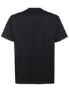 Logo Print Cotton Oversized Short Sleeve T-Shirt Black - BURBERRY - BALAAN 4