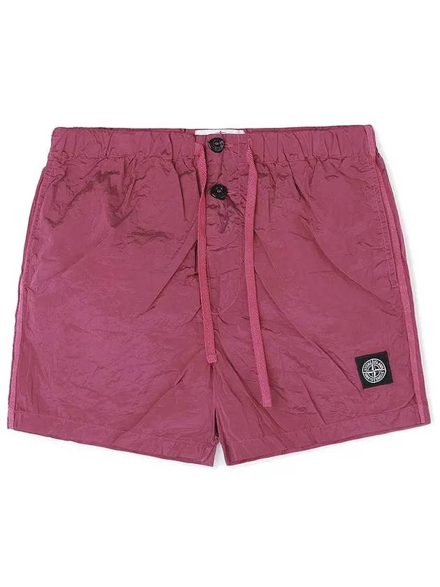 Wappen Patch Nylon Metal Swim Shorts Cyclamen - STONE ISLAND - BALAAN 2