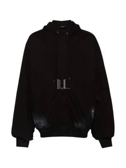 Back Logo Padded Bomber Jacket Black - BALENCIAGA - BALAAN 2