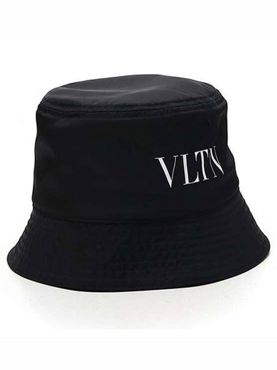 Logo Printed Nylon Bucket Hat Black - VALENTINO - BALAAN 2