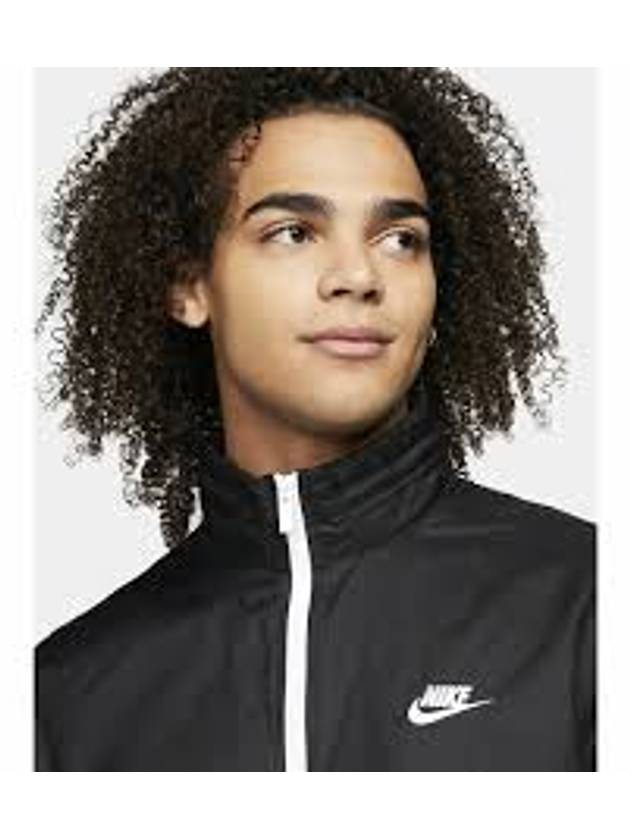 Club Lined Woven Tracksuit Black - NIKE - BALAAN 10