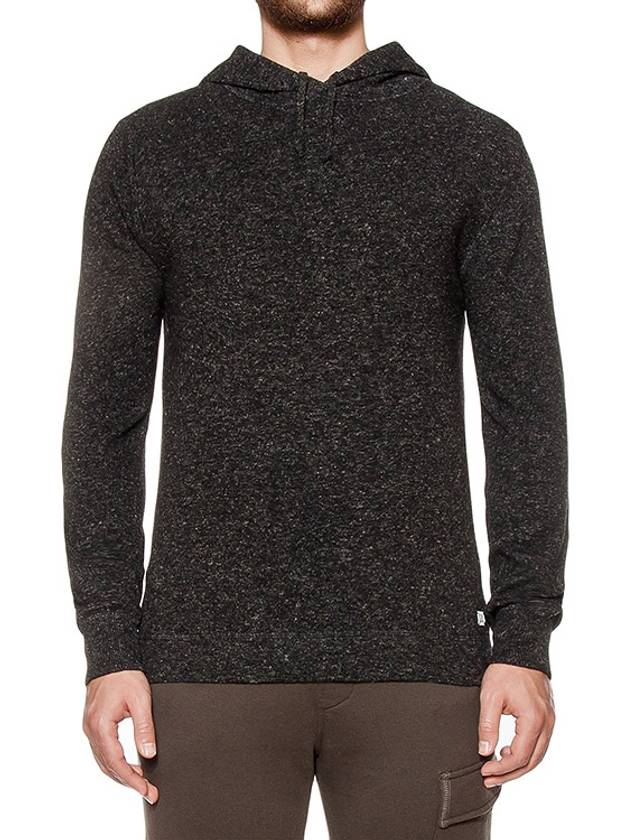 Heather Charcoal Wool HOODIE - CP COMPANY - BALAAN 1