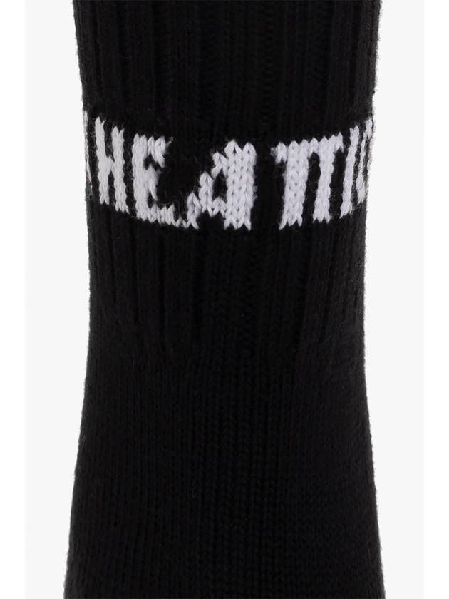 The Attico Socks With Logo, Women's, Black - THE ATTICO - BALAAN 4