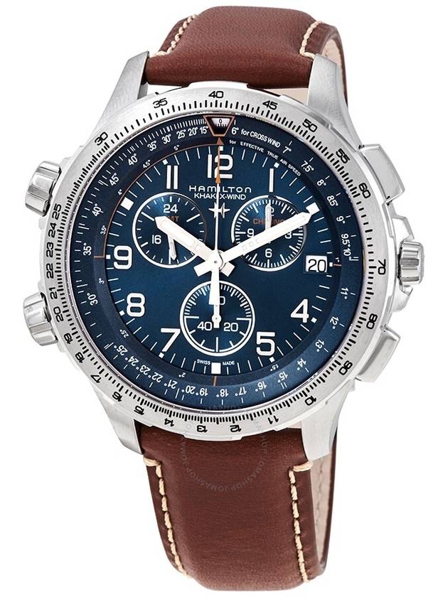 Khaki Aviation X-Wind GMT Chrono 46mm Quartz Watch Blue - HAMILTON - BALAAN 2