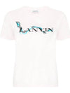 Logo printed short sleeve t shirt - LANVIN - BALAAN 1