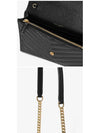 Women's Logo Envelope Chain Long Wallet Black - SAINT LAURENT - BALAAN 4