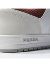 Downtown Re-Nylon Low Top Sneakers White Garnet - PRADA - BALAAN 7