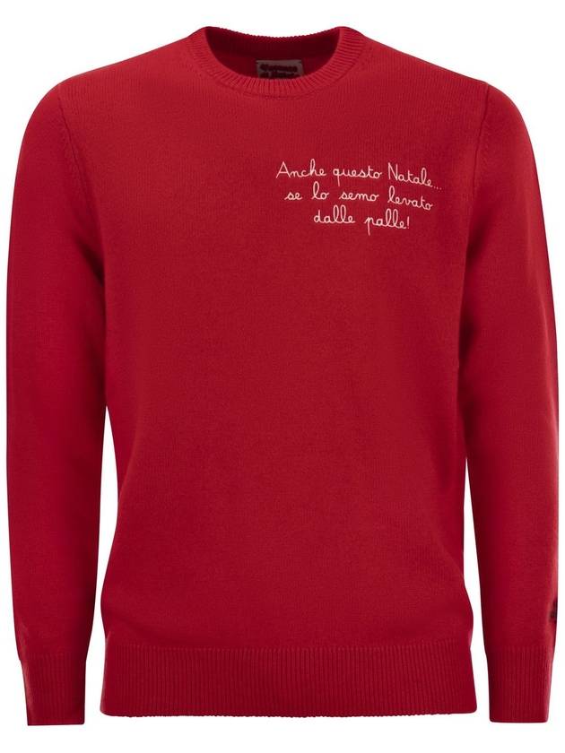 VACANZE DI NATALE jumper in wool and cashmere blend - MC 2 SAINT BARTH - BALAAN 1