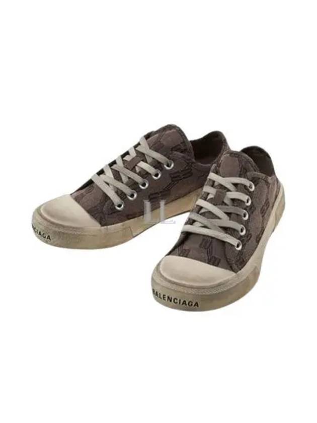 BB Monogram Low-Top Sneakers Grey - BALENCIAGA - BALAAN 2