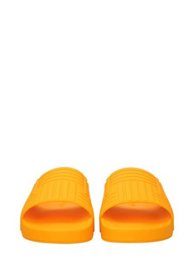 Intrecciato Rubber Slippers Orange - BOTTEGA VENETA - BALAAN 4