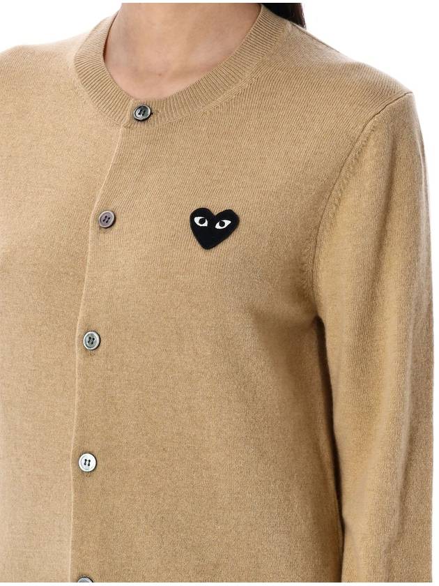 Cardigan black heart patch - COMME DES GARCONS PLAY - BALAAN 3