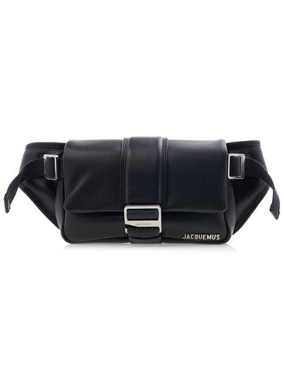 La Banane Bambimou Flap Belt Bag Black - JACQUEMUS - BALAAN 2