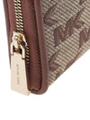 Jet Set Monogram Pattern Card Wallet Beige Ebony - MICHAEL KORS - BALAAN 8