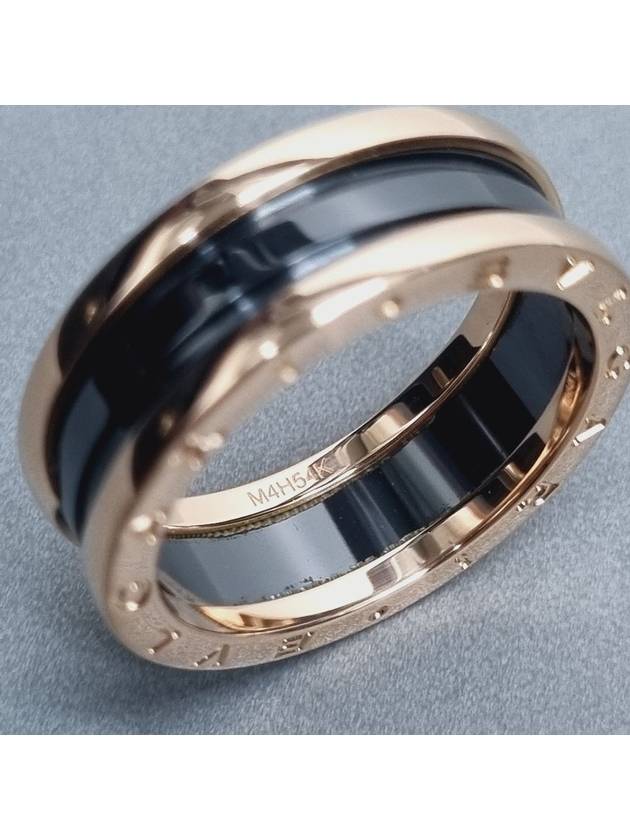 Black Ceramic B Zero1 Ring - BVLGARI - BALAAN 8