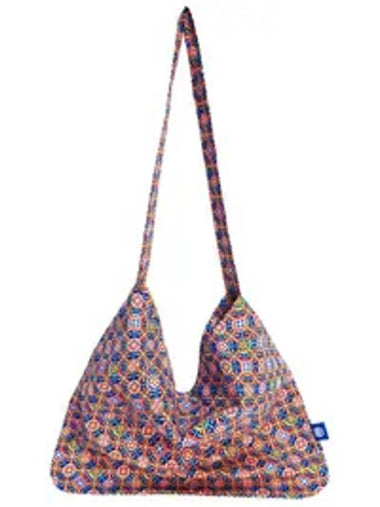 Dancheong Pattern Shoulder Bag Blue - TEENYTIGER - BALAAN 1