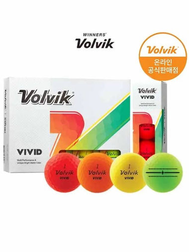 23 New Vivid VIVID 3L FOCUS golf ball 12 balls 3 pieces - VOLVIK - BALAAN 1