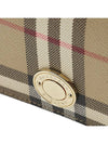 Engraved Logo Check Half Wallet Archive Beige - BURBERRY - BALAAN 7