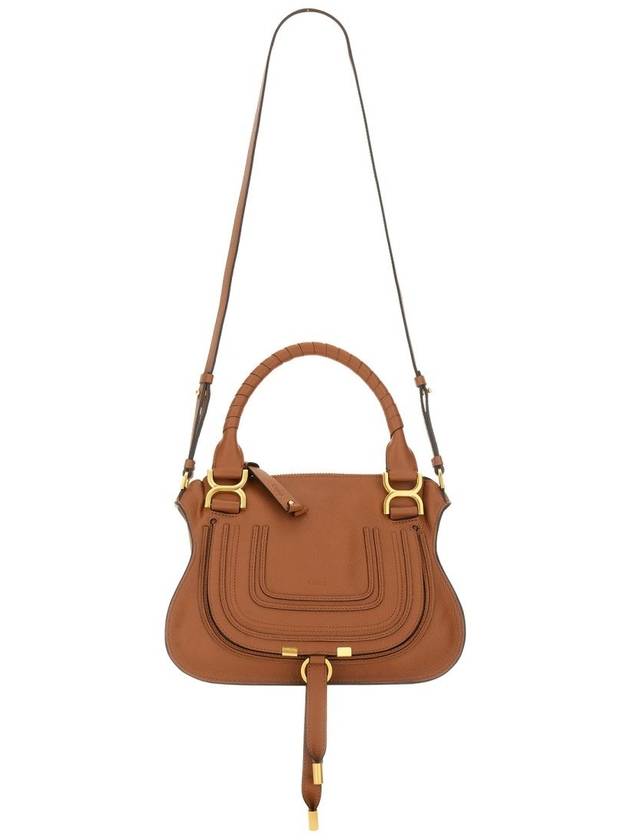 Marcie Small Double Carry Tote Bag Brown - CHLOE - BALAAN 3