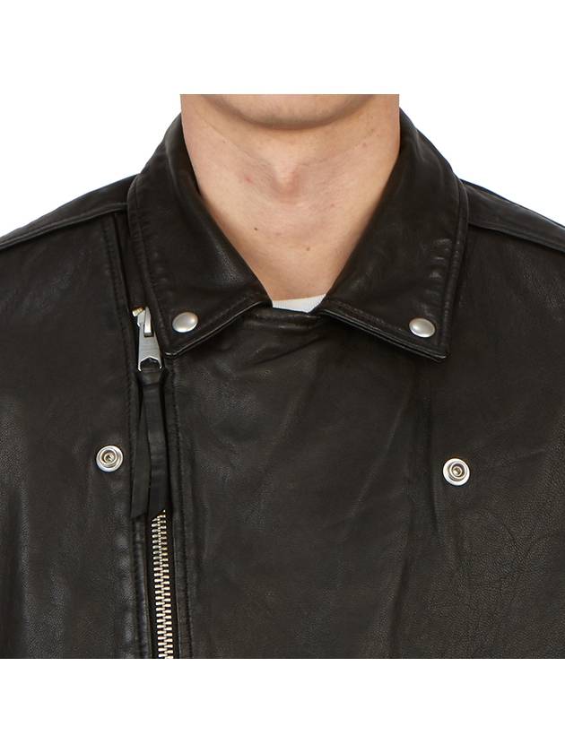 Milo Biker Leather Jacket Black - ALLSAINTS - BALAAN 8