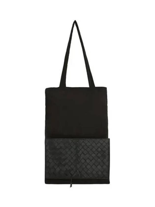 Wave Leather Tote Bag Black - BOTTEGA VENETA - BALAAN 3