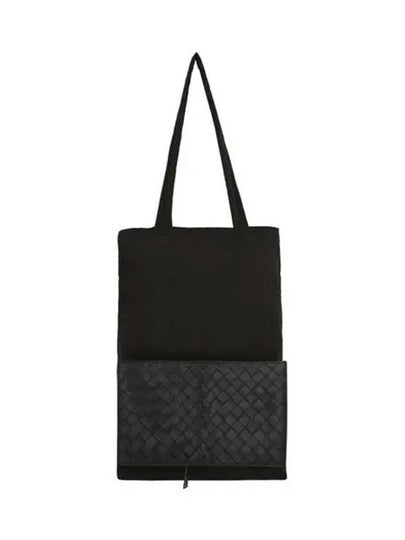 Wave Leather Tote Bag Black - BOTTEGA VENETA - BALAAN 2