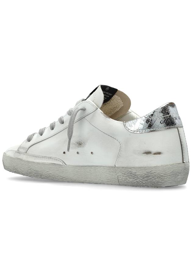 Silver Tab Super Star Low Top Sneakers White - GOLDEN GOOSE - BALAAN 6