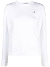 Embroidered Pony Logo Fleece Sweatshirt White - POLO RALPH LAUREN - BALAAN 1