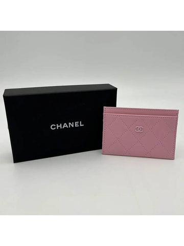 Card holder calfskin light pink AP3818 - CHANEL - BALAAN 1